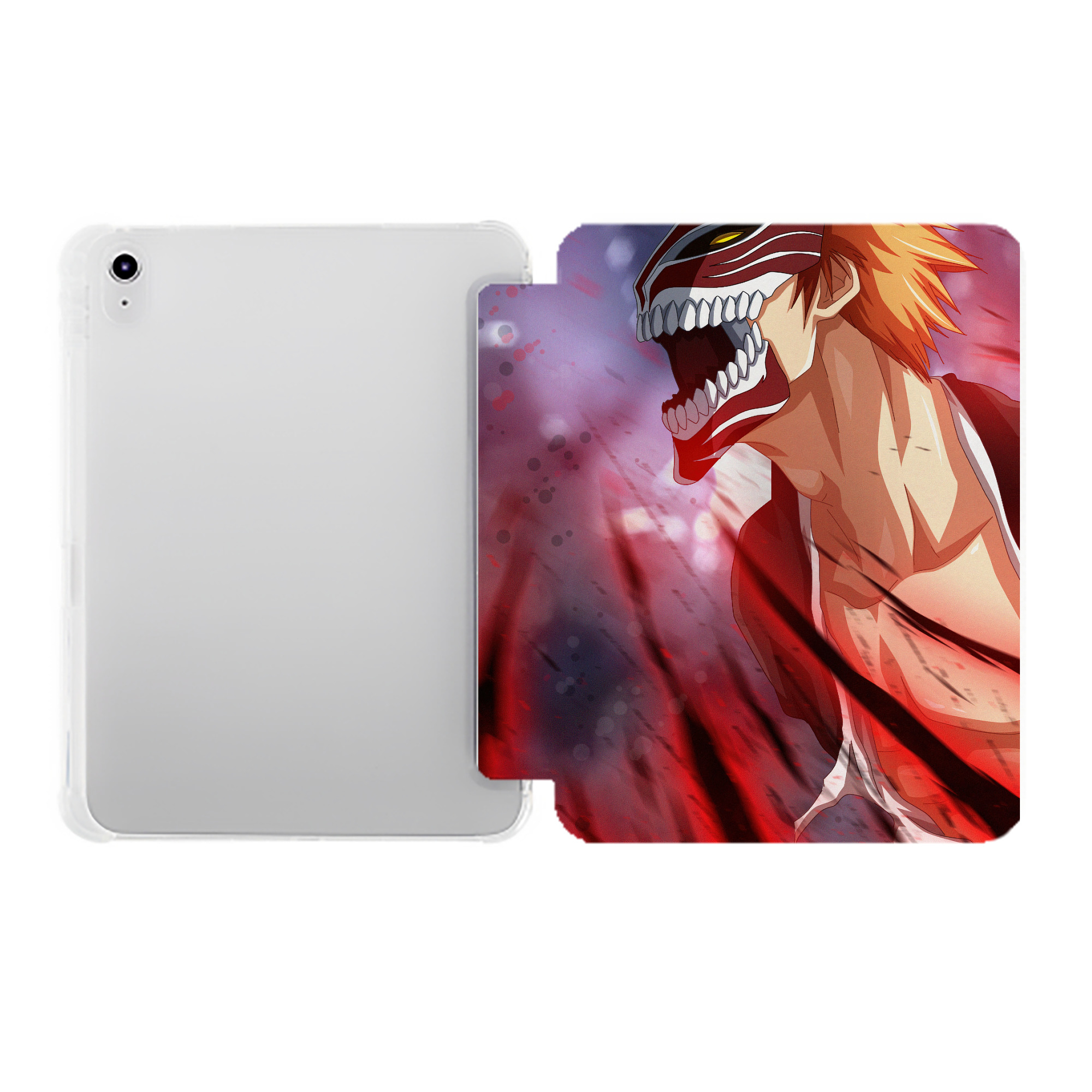 （画像用） ブリーチ BLEACH IPad ケース ペン収納付き 三つ折りスタンド PUレザー×シリコン 対応機種9.5/10.5/10.9インチ